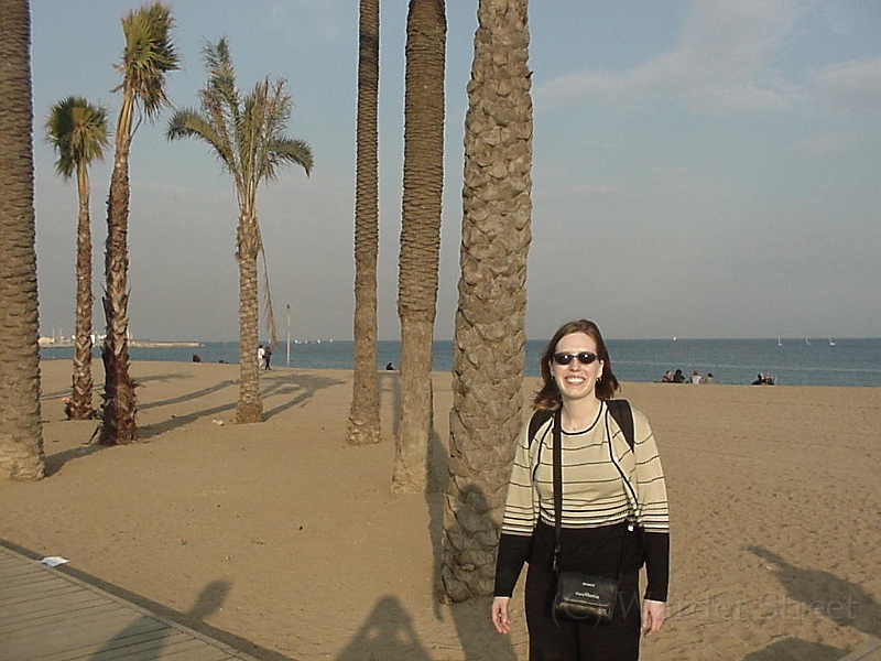 Erica On Beach In Barcelona.jpg